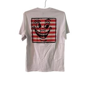 Keith Haring Element XS White Designer Logo Tee